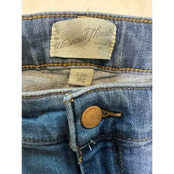 High Rise Slim Straight Denim Jeans Womens, Size 8 (29) - Picture 6 of 12